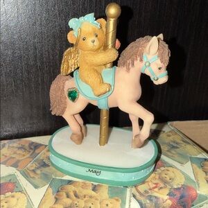 NIB Cherished Teddies “May” Monthly Carousel Figurine 755265
